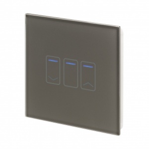 Crystal Touch Dimmer Switch 1G 2W - Grey